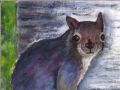 Baby Squirrel Climbing painting by DJ Geribo