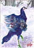 turkey dancing painting by dj geribo